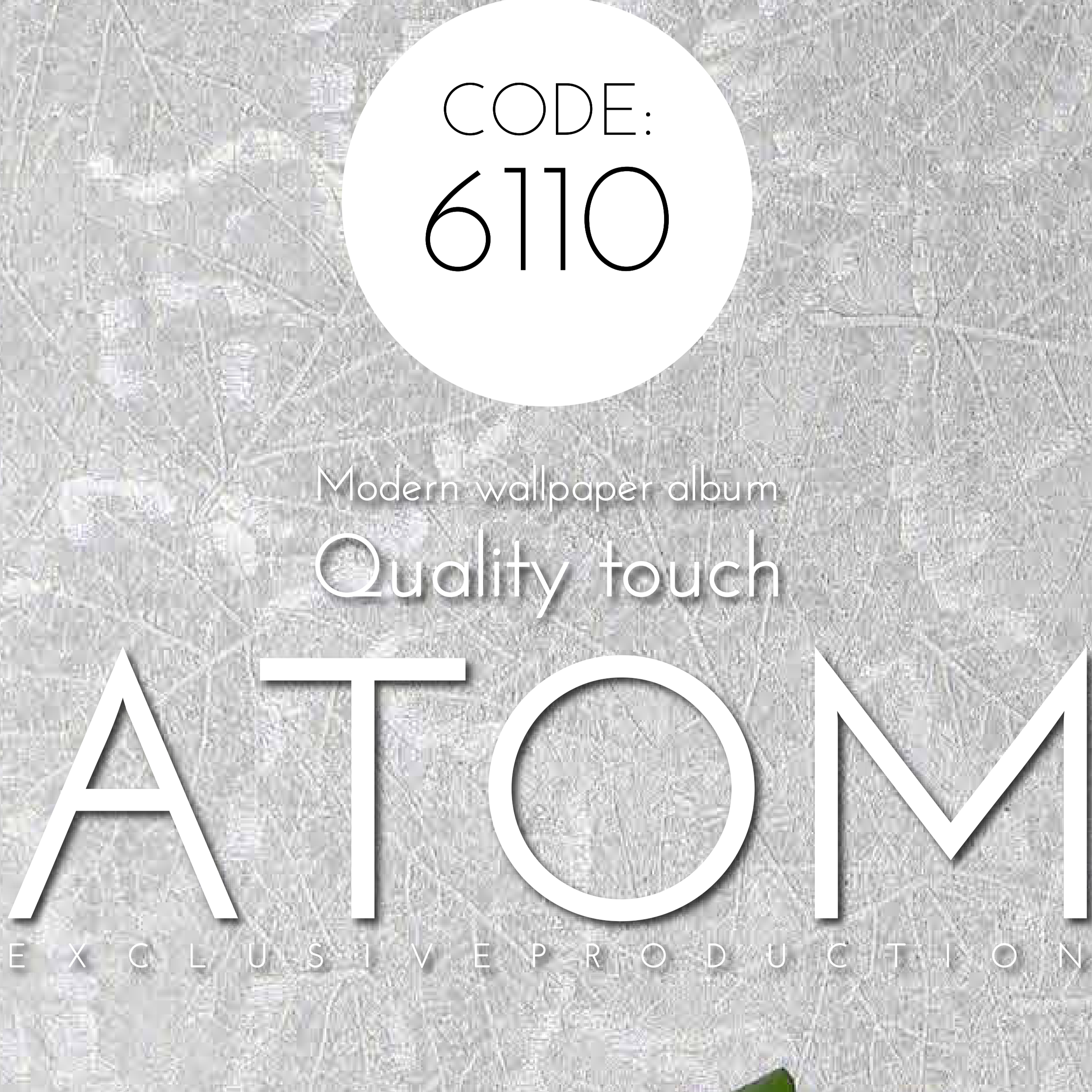 کاغذدیواری اتم / Atom Wallpaper، طرح رگه دار / شاخ و برگ  کد 6110